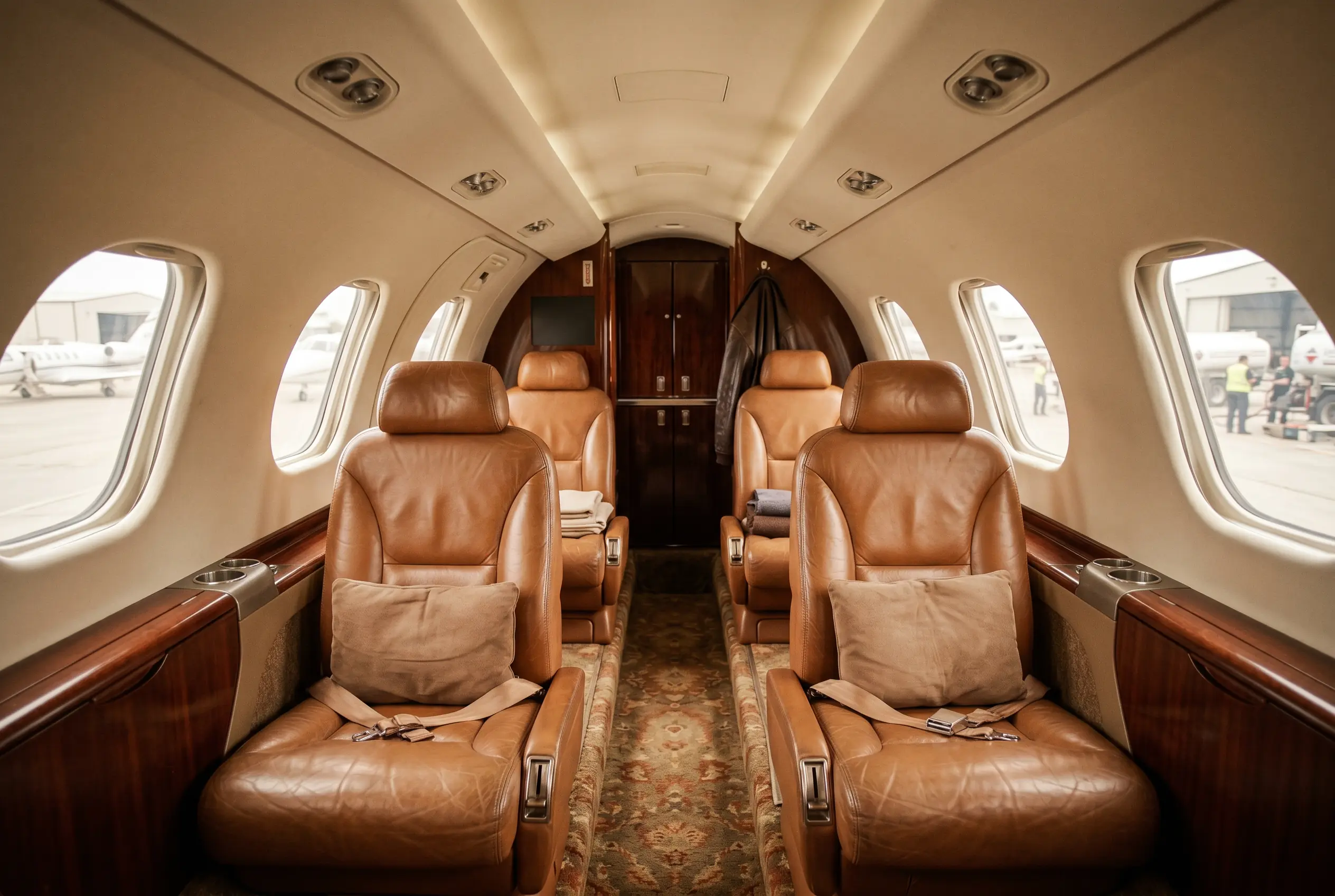 Cessna Citation CJ3+ cabin appointed for the New York to Miami charter