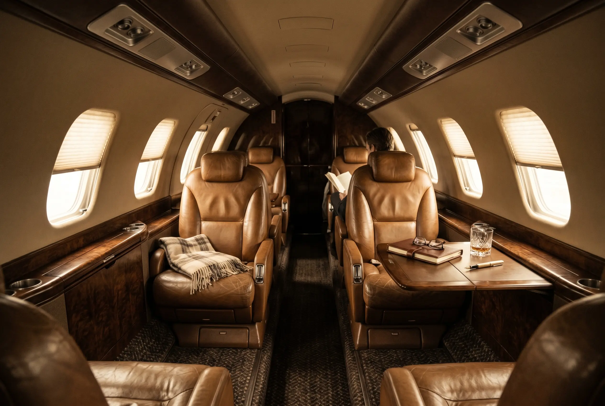 Cessna Citation CJ4 Gen2 cabin appointed for the New York to Miami charter