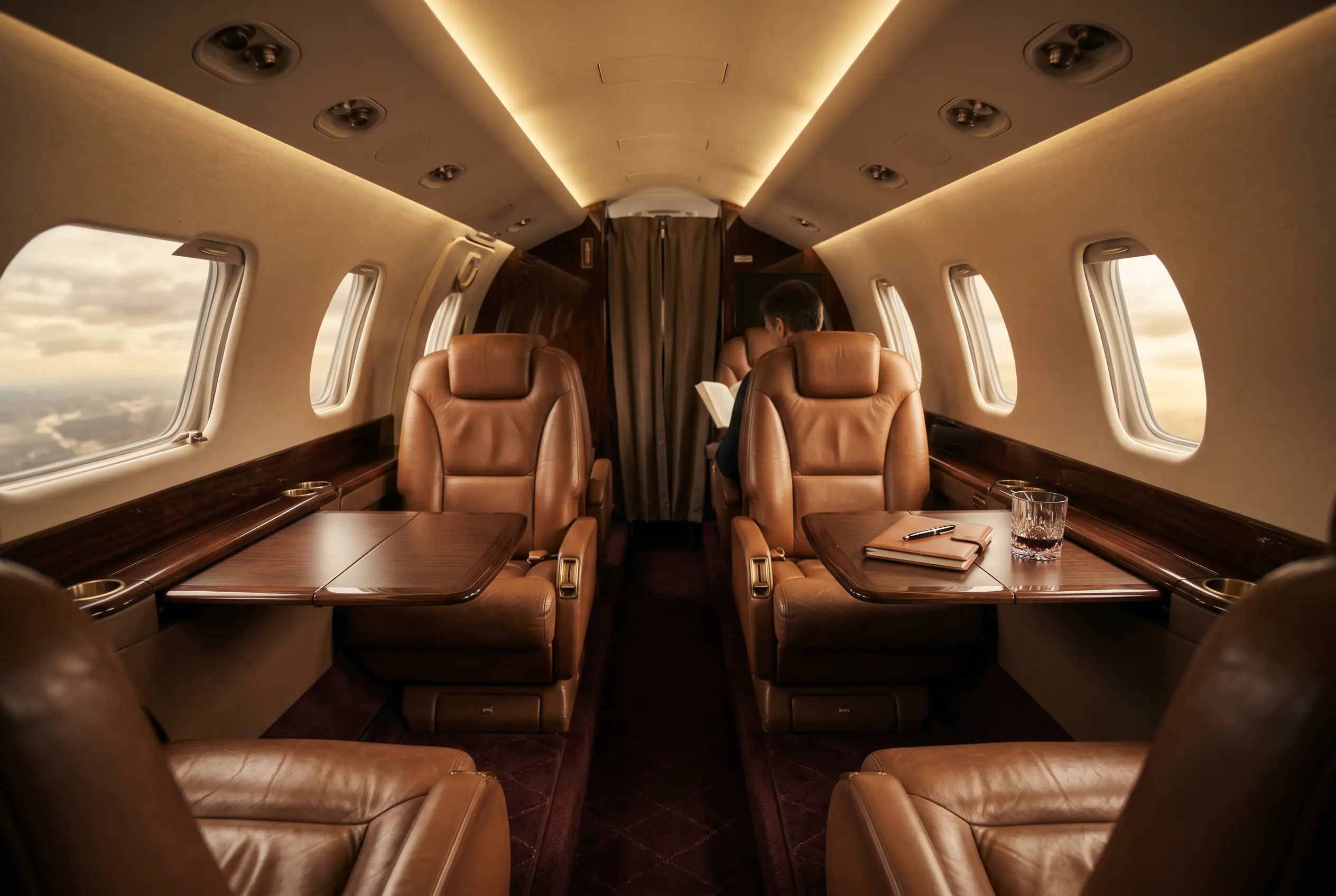 Cessna Citation XLS+ cabin appointed for the New York to Miami charter